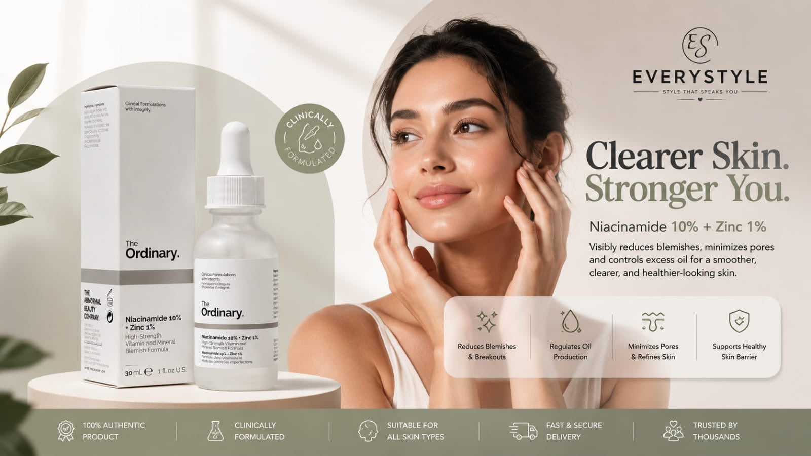 The Ordinary Niacinamide 10% + Zinc 1% Serum 30ml