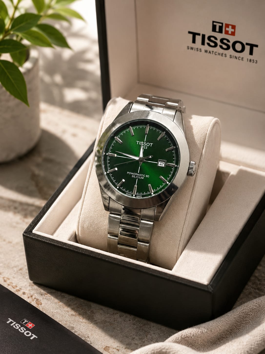 Tissot Gentleman Powermatic 80 Silicium – Green Dial Watch